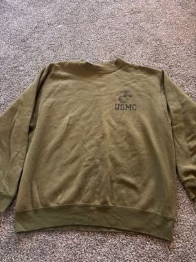 USMC military issue Olive Green Crewneck Sweatshirt